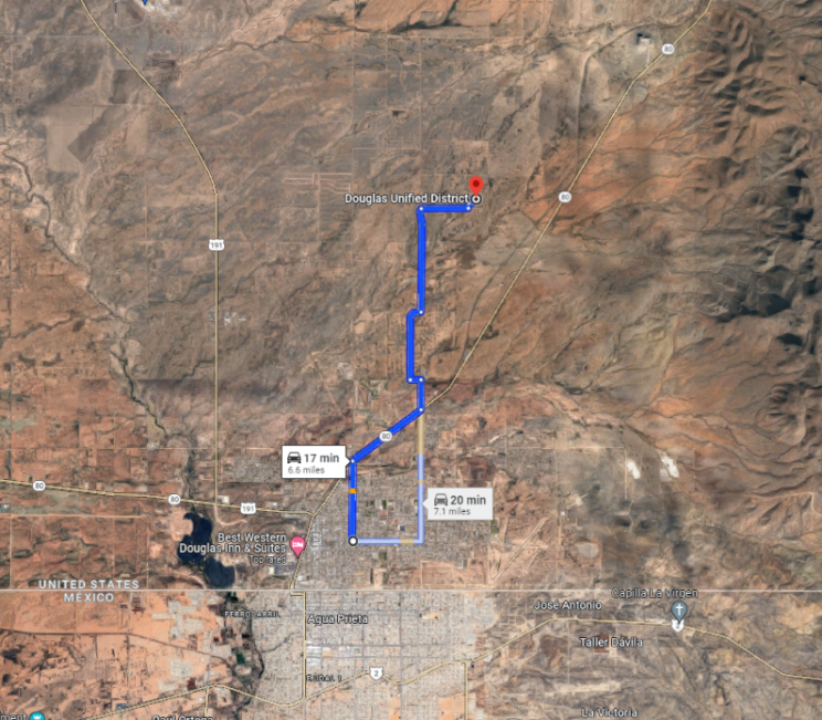 Directions - Douglas AZ